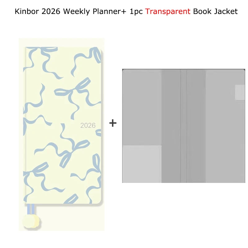 Kinbor 2026 Weekly Planner Pocket Size Notebook Week Plan Notepad Schedule Planning Book Punch Efficiency Manual Daily Writing