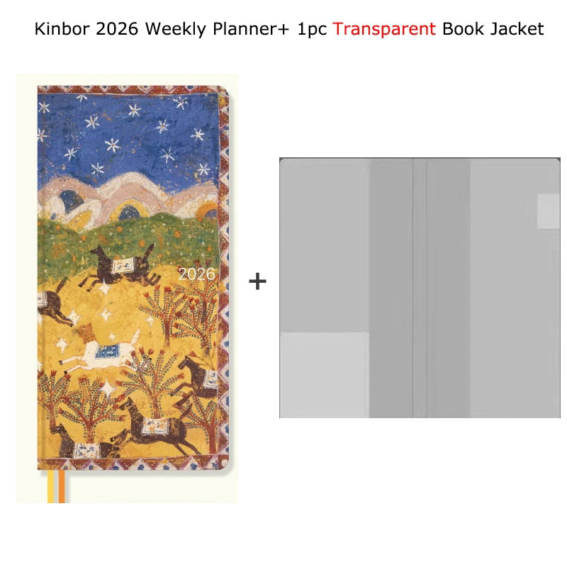 Kinbor 2026 Weekly Planner Pocket Size Notebook Week Plan Notepad Schedule Planning Book Punch Efficiency Manual Daily Writing