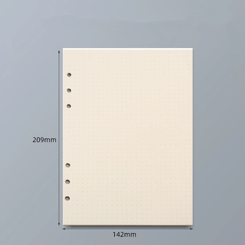 45 Sheets A5 A6 A7 Loose Leaf Notebook Refill Spiral Binder Inner Page Line Blank craft  Grid Inside Paper Stationery