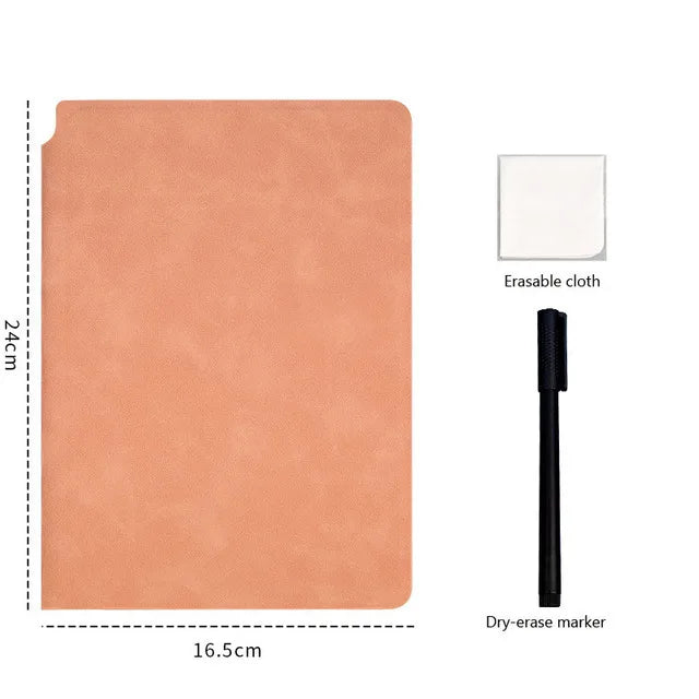 A5 Reusable Whiteboard Notebook Memo Book With Free Whiteboard Pen Erasing Cloth Weekly Planner Portable Notebooks