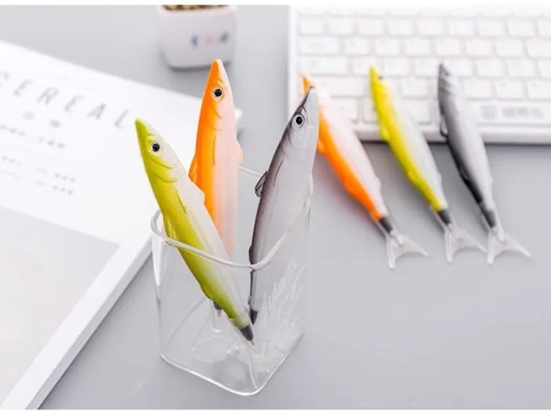 2Pcs Ocean Fish Ballpoint Pen 0.5mm Cute Creative Funny Student Office Stationery School Supplies