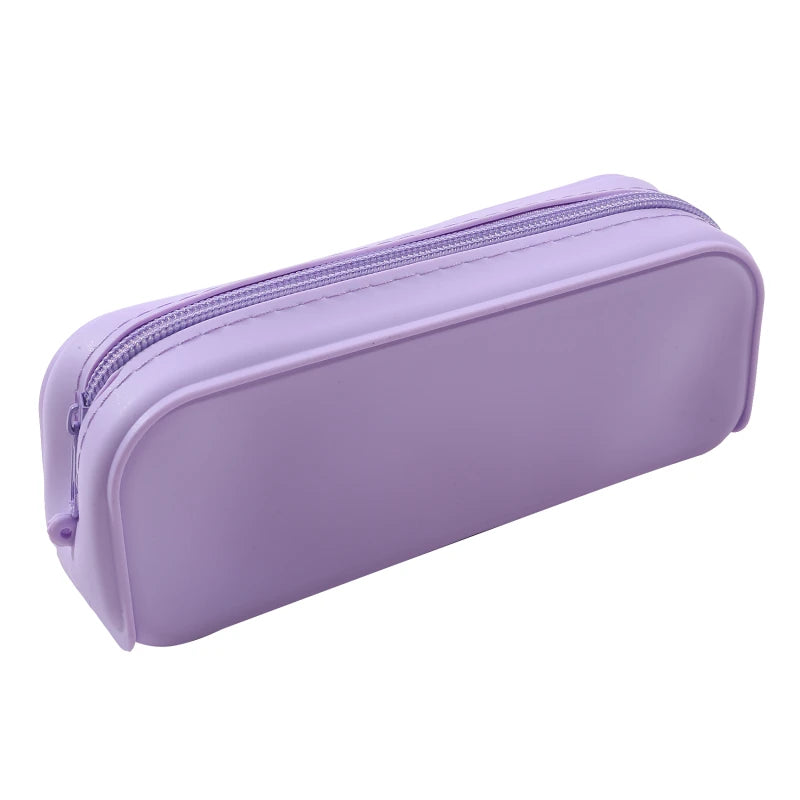 New Kawaii Colorful Silicone Pencil Case Cute Fashion Pencil Bag Stationery Storage Pouch Student School Supplies Student Gift